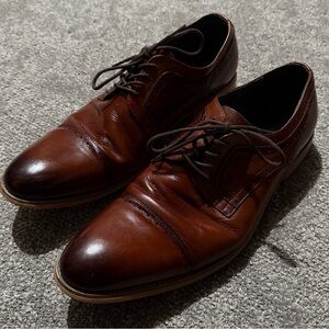Stacy‎ Adams men’s brown leather dress shoes in size 12 professor businessman